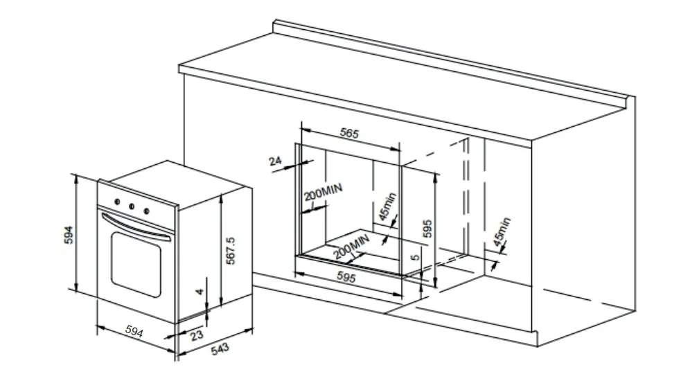 Духовой шкаф EXITEQ EXO-113 Black