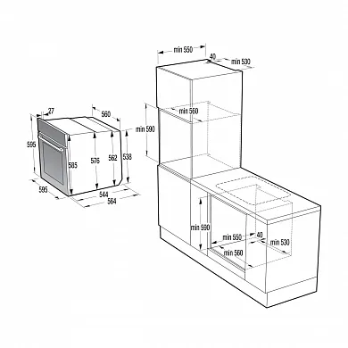 Духовой шкаф GORENJE BO6735E02BKOT