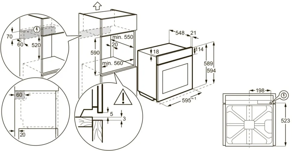 Духовой шкаф ELECTROLUX EOF5F70X