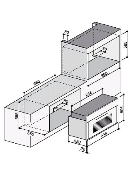 Электрический духовой шкаф ILVE 900-NMP/I