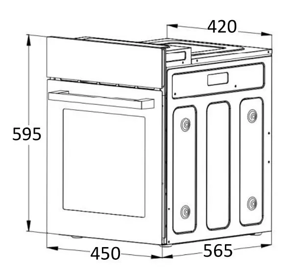 Духовой шкаф MEFERI MEO456IX LIGHT