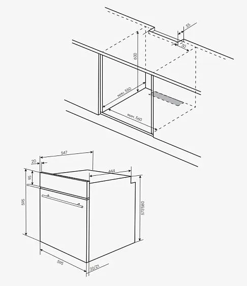 Духовой шкаф KUPPERSBERG HF 608 Black