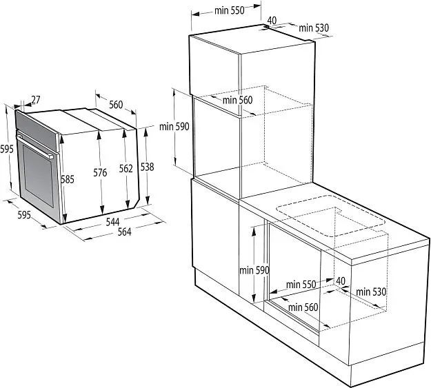 Духовой шкаф GORENJE BOS6737E13FBG