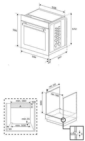 Духовой шкаф GRUNDIG GEBM12300WC