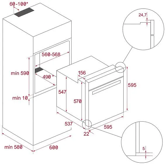Духовой шкаф TEKA HSB 6360 FULL BLACK