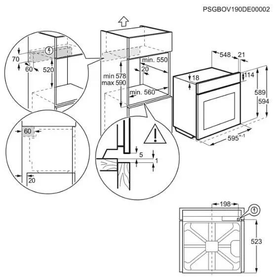 Духовой шкаф AEG TU5PB431SB