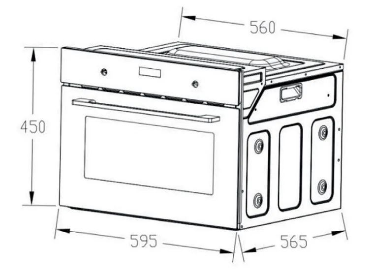 Духовой шкаф WEISSGAUFF OE 459 PDB Black Edition