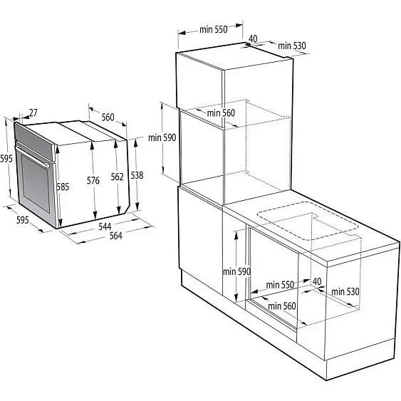 Духовой шкаф GORENJE BOSX6737E06BG