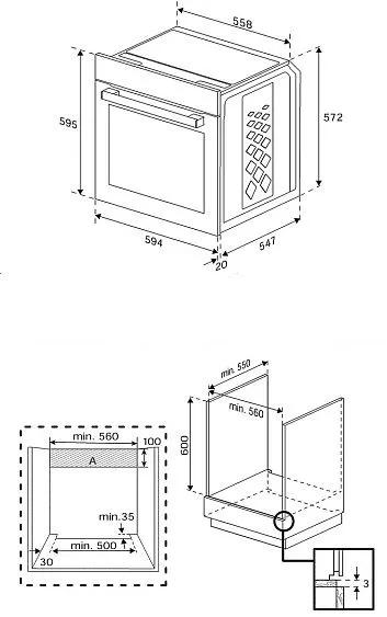 Духовой шкаф GRUNDIG GEBM12300GC