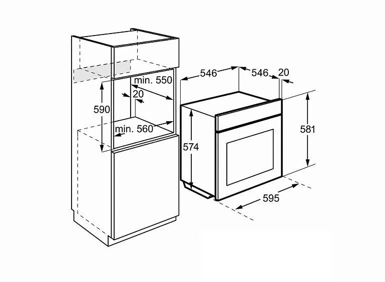 Духовой шкаф YOSHIRO YBO-F60F82