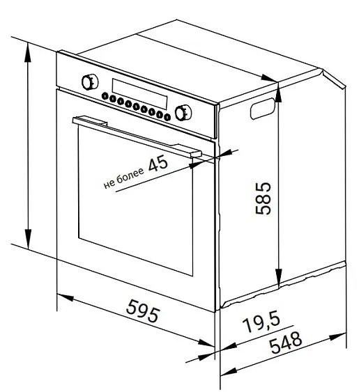 Духовой шкаф WEISSGAUFF EOM 859 Color Loop Black Matt