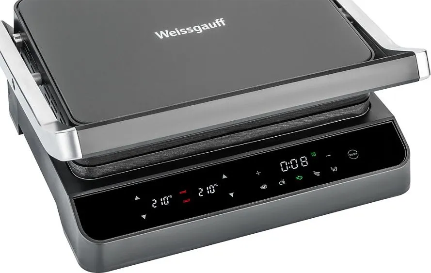 Гриль WEISSGAUFF WCG 250B digital glass