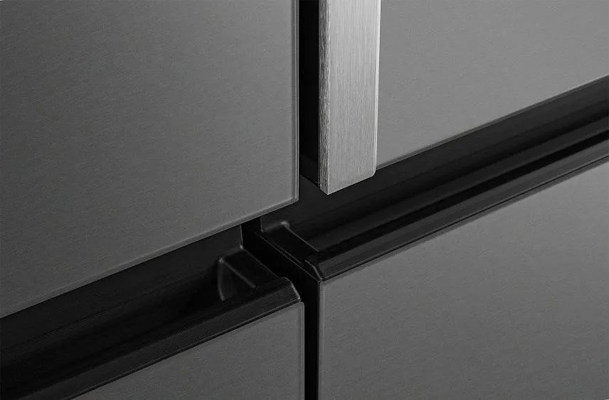 Холодильник WEISSGAUFF WCD 590 NoFrost Inverter Premium EcoFresh Inox Glass