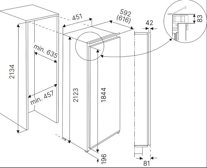 Морозильная камера KUPPERSBUSCH FGX 9800.0i