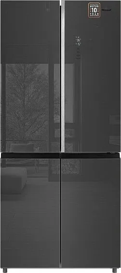 Холодильник WEISSGAUFF WCD 590 NoFrost Inverter Premium EcoFresh Inox Glass