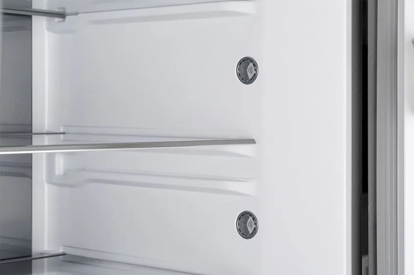 Холодильник WEISSGAUFF WCD 590 NoFrost Inverter Premium EcoFresh Inox Glass