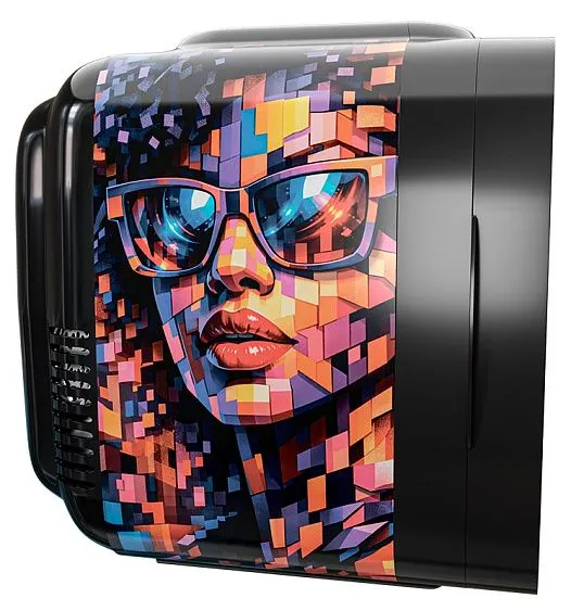 Мини-бар MEYVEL MD-04C3B-RGB с принтом женщина в очках-мозаика