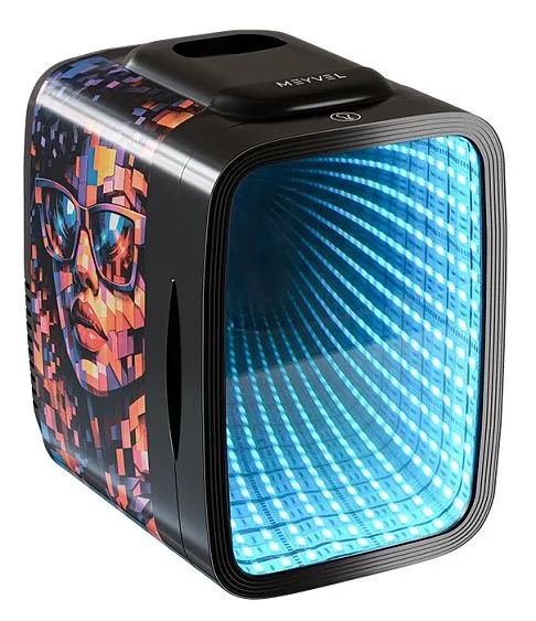 Мини-бар MEYVEL MD-04C3B-RGB с принтом женщина в очках-мозаика