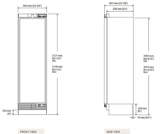 Холодильник SIGNATURE SKSCR2411P