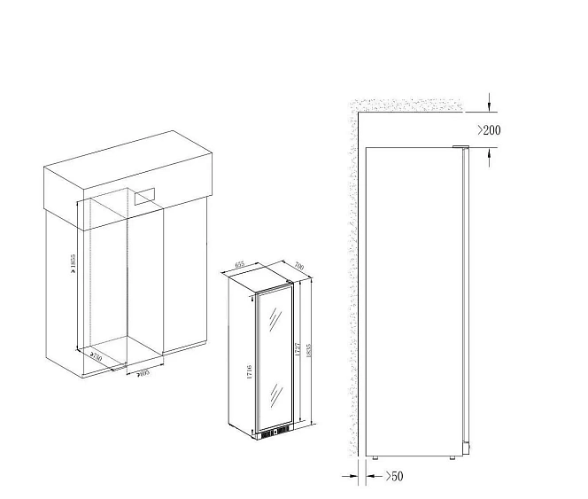Винный шкаф TEMPTECH E1000DRB-24