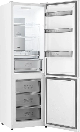 Холодильник WEISSGAUFF WRK 2000 Total NoFrost Inverter White Rock Glass