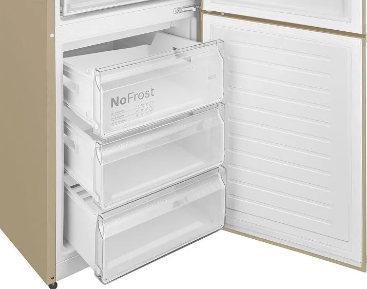 Холодильник WEISSGAUFF WRK 2010 D Inverter NoFrost Beige Soft Close