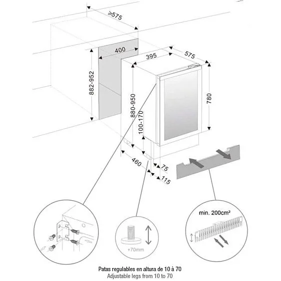 Винный шкаф PANDO PVMBP HD 40-25CRL