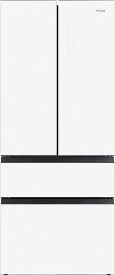 Холодильник WEISSGAUFF WFD 450 Built-in Inverter NoFrost White Glass