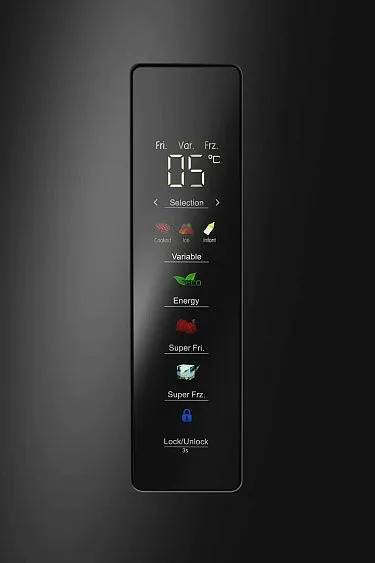 Холодильник MEFERI MFR83BLACK IX TOTAL NO FROST CROSS DOOR COMFORT