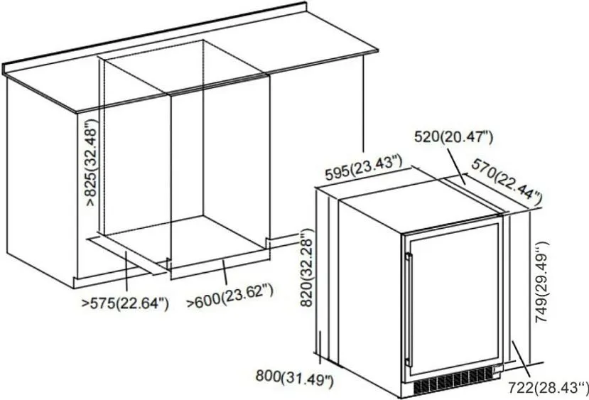 Винный шкаф DE DIETRICH DUW46DFB