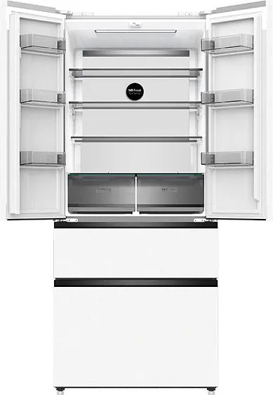 Холодильник WEISSGAUFF WFD 450 Built-in Inverter NoFrost White Glass