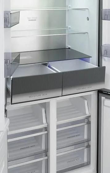 Холодильник MEFERI MFR83BLACK IX TOTAL NO FROST CROSS DOOR COMFORT