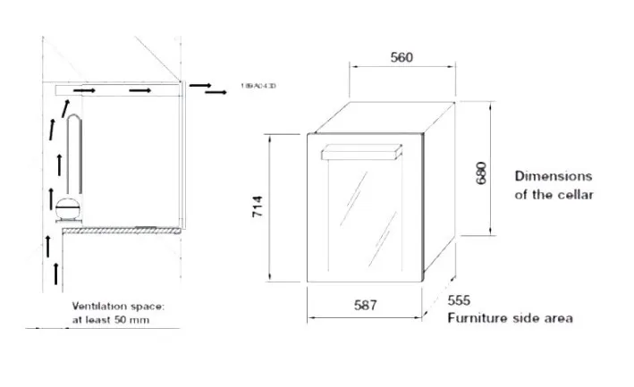 Винный шкаф LOFRA ZBNM36T две зоны