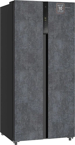 Холодильник WEISSGAUFF WSBS 500 Inverter NoFrost Rock Glass