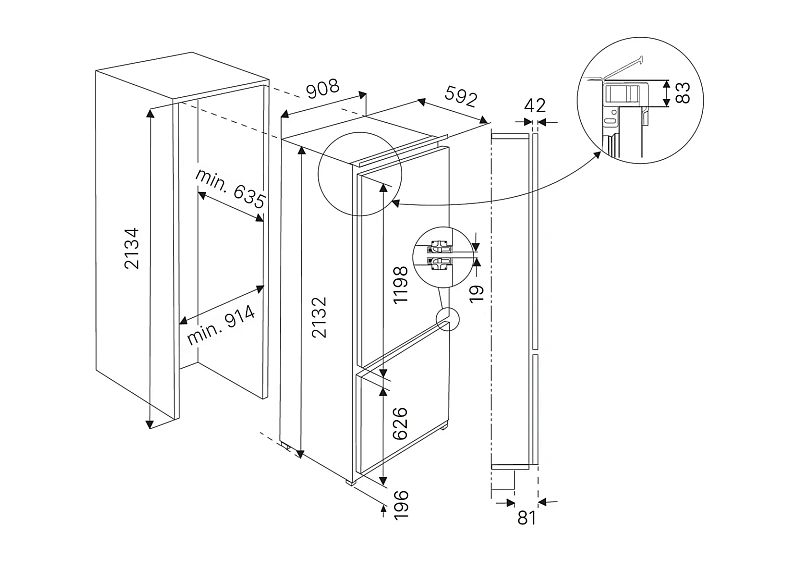 Холодильник KUPPERSBUSCH FKGFX 9800.0i