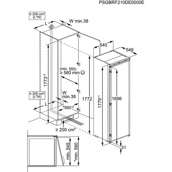 Холодильник AEG NSK6D181ES