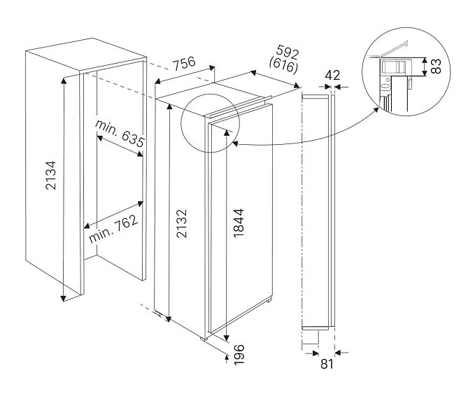 Холодильник KUPPERSBUSCH FKFX 9800.0i
