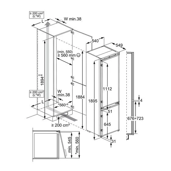 Холодильник ELECTROLUX E6MNCE19S