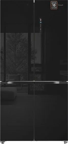 Холодильник WEISSGAUFF WCD 510 Built-in Inverter NoFrost Black Glass