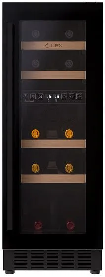 Винный шкаф LEX LWD3017BL dual zone