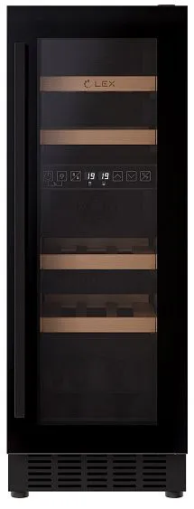 Винный шкаф LEX LWD3017BL dual zone
