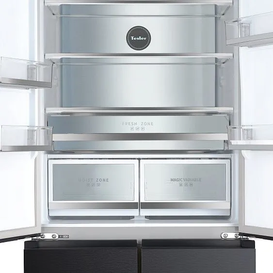 Холодильник TESLER RFD-427BI Sparkling Grey