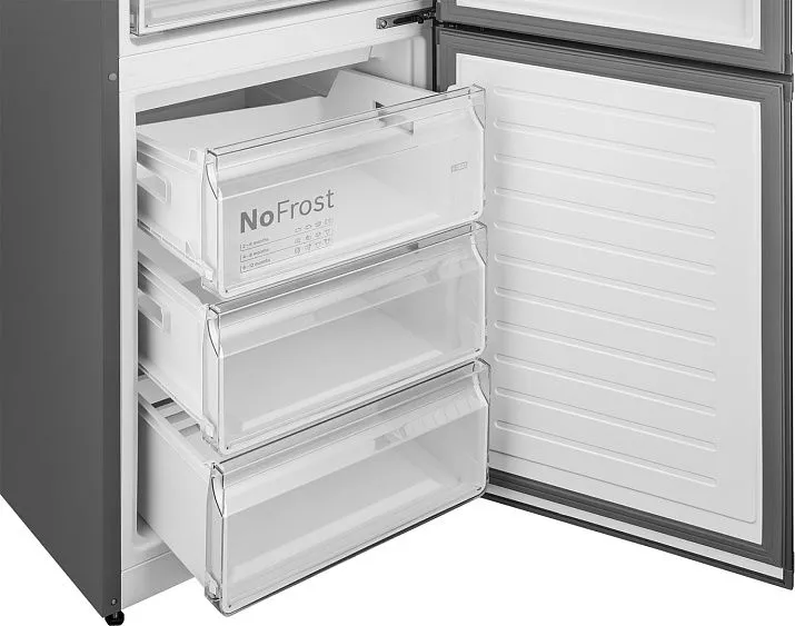 Холодильник WEISSGAUFF WRK 2010 D Inverter NoFrost Dark Grey Soft Close