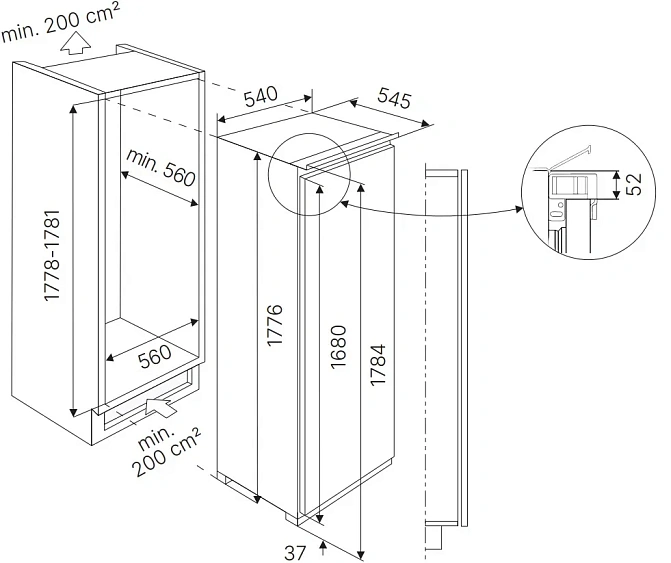 Морозильная камера KUPPERSBUSCH FG 8550.0I