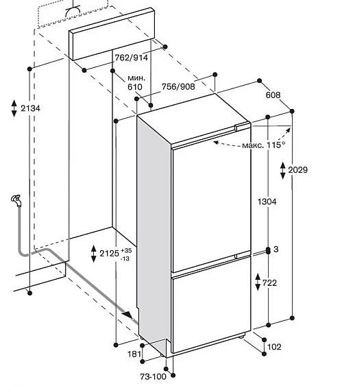 Холодильник GAGGENAU RB492305