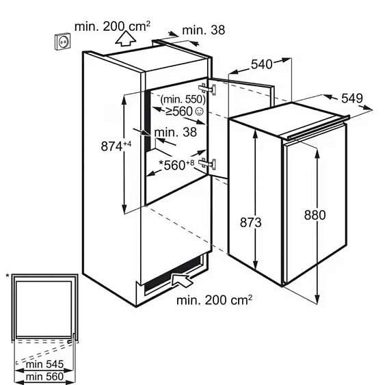 Холодильник ELECTROLUX LFB2AE88S1