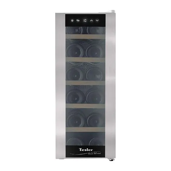 Винный шкаф TESLER WCV-125 SILVER