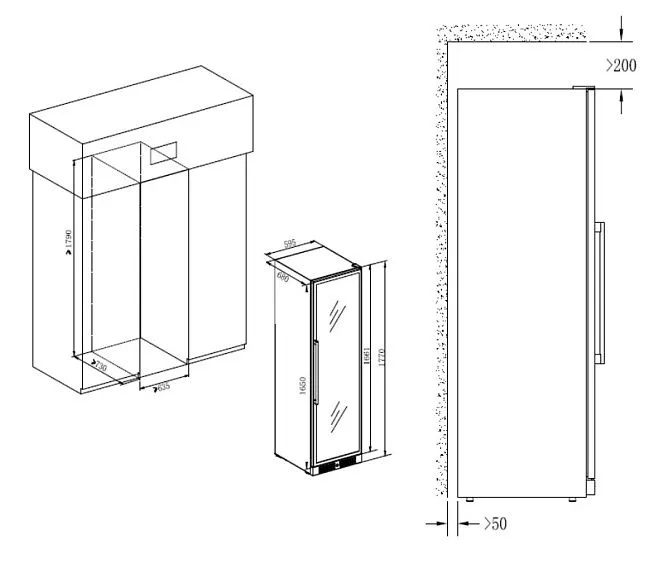 Винный шкаф TEMPTECH CL180DB