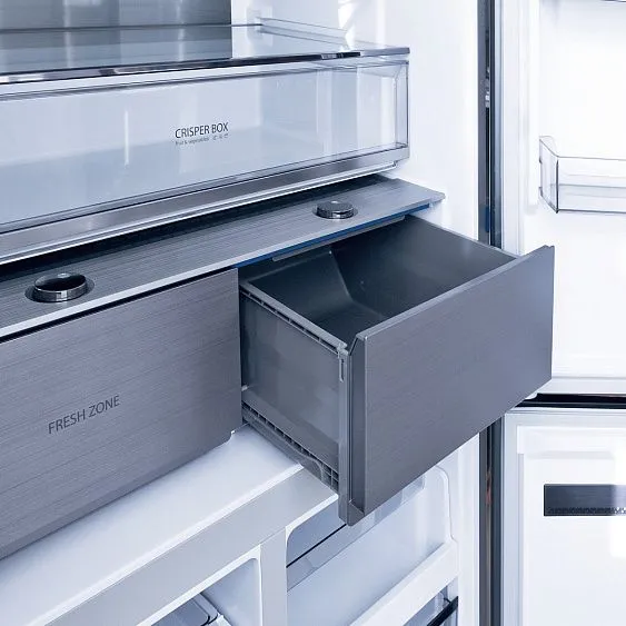 Холодильник CENTEK CT-1746 NF White Glass