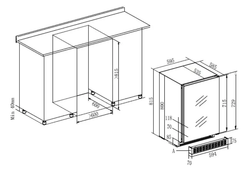 Винный шкаф TEMPTECH OX60DRW-24